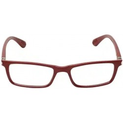 Maroon Rimmed Rectangle Eyeglasses