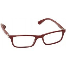Maroon Rimmed Rectangle Eyeglasses