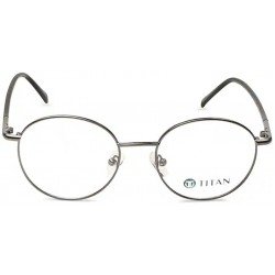 Grey Frame Round Rimmed Eyeglasses