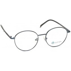 Blue Round Rimmed Eyeglasses