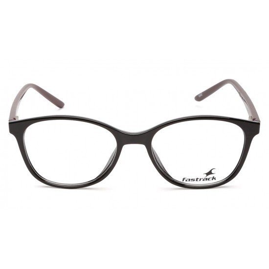 Black Plastic Square Frame Rimmed Eyeglasses
