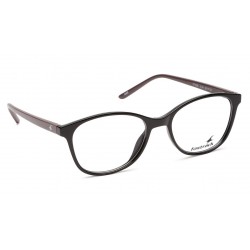 Black Plastic Square Frame Rimmed Eyeglasses
