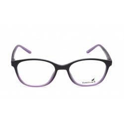 Black Purple Oval Rimmed Eyeglasses