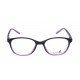 Black Purple Oval Rimmed Eyeglasses