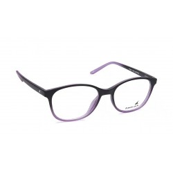 Black Purple Oval Rimmed Eyeglasses