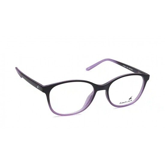 Black Purple Oval Rimmed Eyeglasses