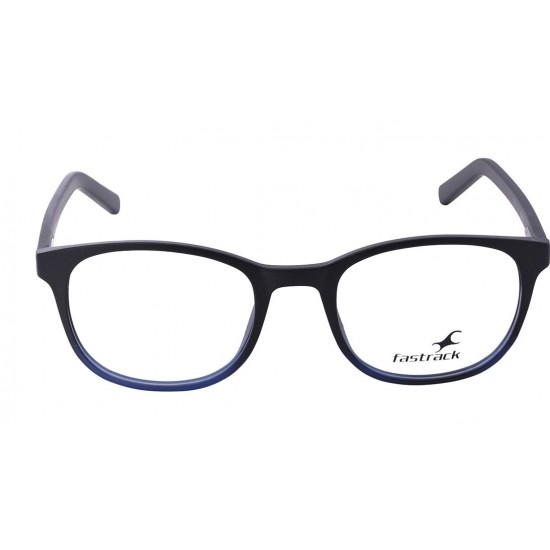 Blue Plastic Square Rimmed Eyeglasses