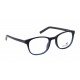 Blue Plastic Square Rimmed Eyeglasses