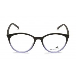 Black Purple Oval Rimmed Women Eyeglasses