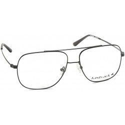 Black Navigator Rimmed Eyeglasses