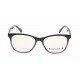 Black Square Frame Rimmed Unisex Eyeglasses