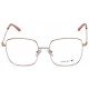 Gold Square Rimmed Eyeglasses