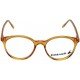 Round Orange Rimmed Women Eyeglasses