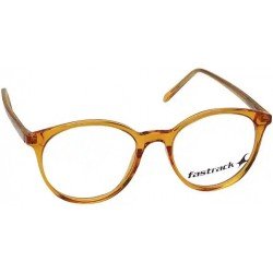 Round Orange Rimmed Women Eyeglasses