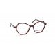 Burgundy Rimmed Women Eyeglasses