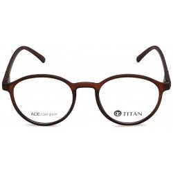 Brown Round Rimmed Eyeglasses