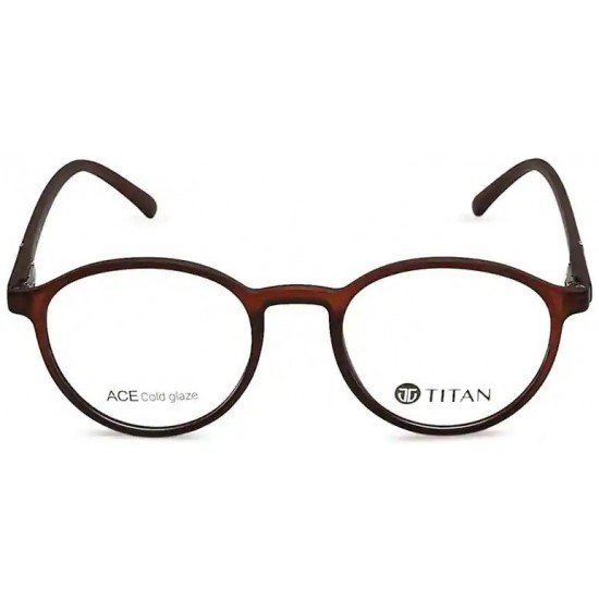 Brown Round Rimmed Eyeglasses