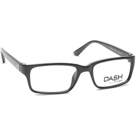 Dash Black Rectangle Rimmed Eyeglasses