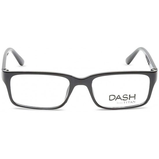Dash Black Rectangle Rimmed Kids Eyeglasses