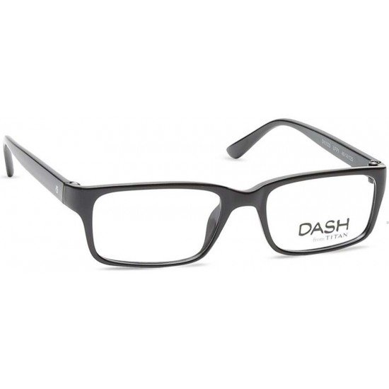 Dash Black Rectangle Rimmed Kids Eyeglasses