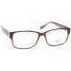 Maroon Crystal Rectangle Rimmed Eyeglasses