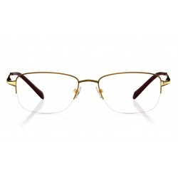 Copper Rectangle Semi-Rimmed Eyeglasses