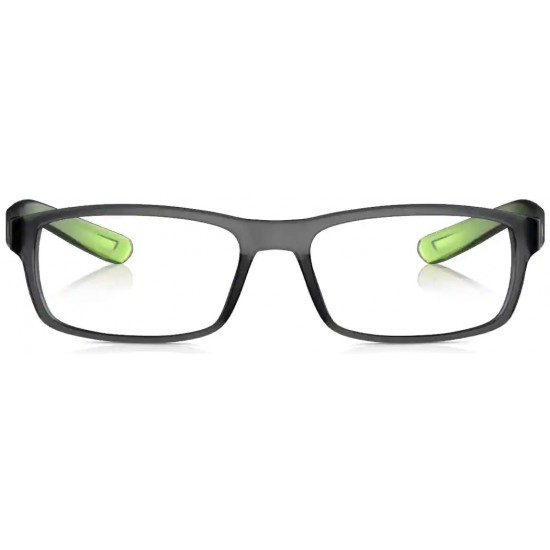 Grey Rectangle Frame Rimmed Eyeglasses