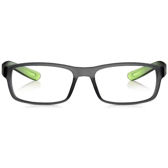 Grey Rectangle Frame Rimmed Eyeglasses