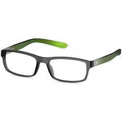 Grey Rectangle Frame Rimmed Eyeglasses