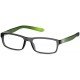 Grey Rectangle Frame Rimmed Eyeglasses