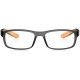 Grey Rimmed Rectangle Frame Eyeglasses