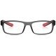 Grey Rectangle Rimmed Eyeglasses