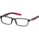 Grey Rectangle Rimmed Eyeglasses