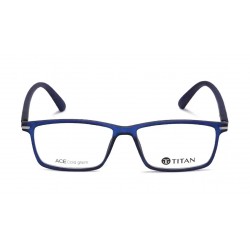 Blue Square Rimmed Unisex Eyeglasses