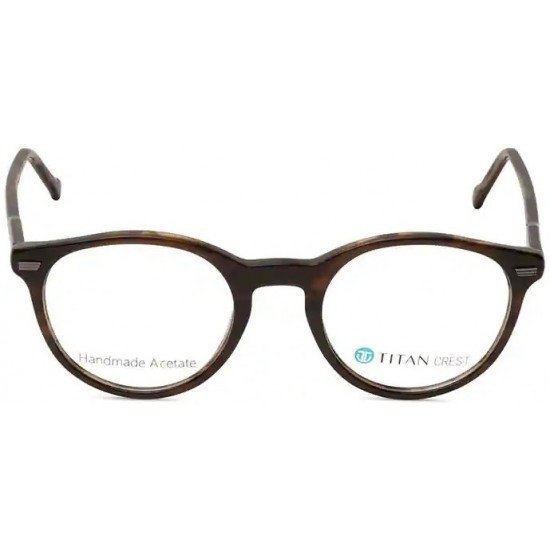 Brown Round Rimmed Men Eyeglasses