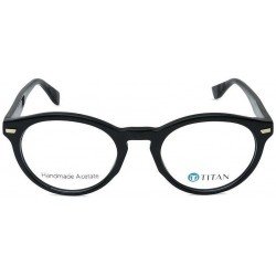 Black Round Men Eyeglasses