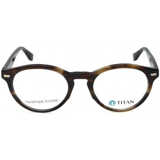 Brown Round Men Eyeglasses