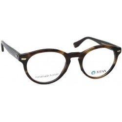 Brown Round Men Eyeglasses