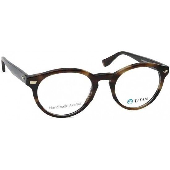 Brown Round Men Eyeglasses