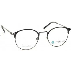 Black Rimmed Round Frame Unisex Eyeglasses