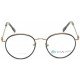Brown Round Frame Rimmed Unisex Eyeglasses