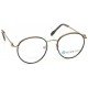 Brown Round Frame Rimmed Unisex Eyeglasses
