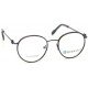 Black Metallic Round Rimmed Unisex Eyeglasses