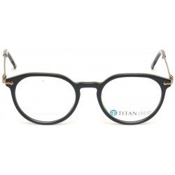 Black Plastic Round Rimmed Unisex Eyeglasses