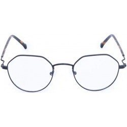 Black Round Frame Rimmed Eyeglasses