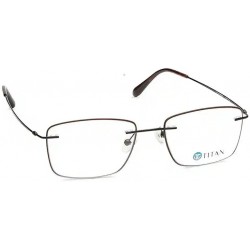 Grey Square Rimless Eyeglasses