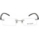 Silver Rectangle Frame Rimless Eyeglasses