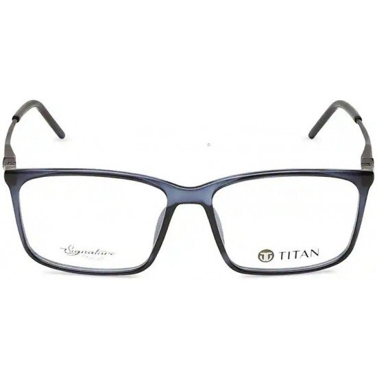 Signature Blue Rectangle Rimmed Eyeglasses