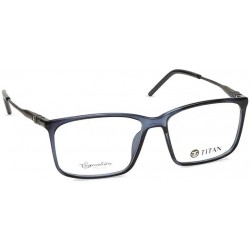 Signature Blue Rectangle Rimmed Eyeglasses