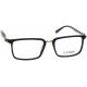 Black Rectangle Frame Rimmed Men Eyeglasses